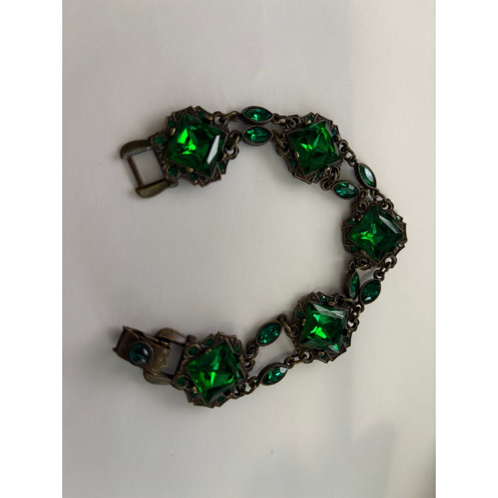 Sweet Romance Bracelet Green Stones USA